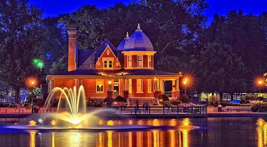 Pavillion on the Lagoon at Mineral Springs Park